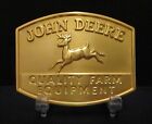 John Deere 4 Four Leg Deer Belt Buckle 1950 Quality Trademark  Logo 24kt Plated