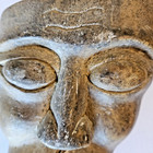 Primitive Carved Stone Face Mask Indonesia 5 Inch Art Sculpture Vtg