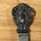 Vintage Victorian  3    Hem Measure Sewing Gauge Ruler Sterling Silver   Scissors