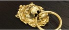 Door Knocker   Brass Lion Head Door Knocker  Door Accessory  Home Decor