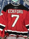 Eckford Lowell Devils Signed Ahl Authentic Reebok Game Worn Jersey 58 Defunct
