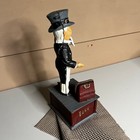 Vintage Uncle Sam Mechanical Cast Iron Bank Patriotic Americana Coin Bank