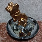 Vtg Mack Truck Bulldog Hood Ornament Cigar Ashtray Gold Tone 87931 Usa 7 