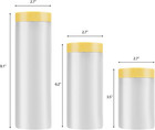 6 Pack Tape And Drape  Pre-taped Masking Film For Automotive Painting Covering 