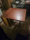 Vintage Romanian Drop Leaf Table With Folding Chairs Inside Very Rare 