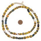 Mixed Antique Venetian Trade Beads  16480 9mm Ghana African Multicolor Glass