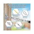 Outdoor Living  33pc Shade Sail Hardware Kit  Stainless Steel  Adjustable