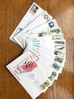 Us Fdc 1971 Commemorative Year Set 24 First Day Colonial Cachets Unaddressed  