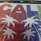 Rhinestone Design  california  Iron On Transfer Hot Fix  Bling  bulk 4 Pieces 