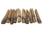 Antique 19thc Tin Banded Clothespins Treen Organic Object Art Primitive