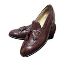 Vtg Johnston   Murphy Aristocraft Shoes Men   s 9 D Burgundy Tassel Loafers Usa