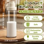 Lemonroad 2 Pcs 16 9 Oz Large Glass Sugar Dispenser Pour Spout