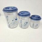 Vintage Disney Gourmet Mickey Set Of 3 Plastic Canisters 