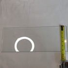 Two Clear Glass Wall Mounted Shelf Set  2 Shelves  Rectangle 15 75in X 6 25in 