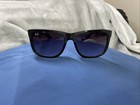 Ray Ban Justin Sunglasses Mens 51mm Black Gray Lens Casual Streetwear Rb4165