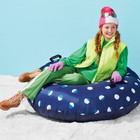 48  Heavy Duty Snow Tube With Fabric Cover Blue black white - Sun Squad