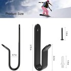 4 Pack Snowboard Wall Mount Clips  Horizontal Skateboard Wall Mount With Scre   