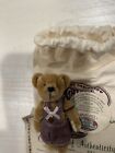 Cottage Collectibles Miniatures By Ganz Joey The Bear In Pouch W  Coa  Cc7202