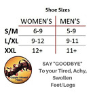 4 Pairs Copper Compression Socks 20-30mmhg Graduated Support Mens Womens S-xxl