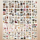 Vintage Sticker Book With 30 Pages And 300  Aesthetic Stickers For Scrapbooking