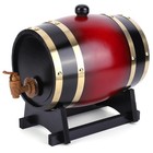 Mini Oak Barrel 3l Wine Barrel Oak Wooden Keg Whiskey Dispenser With Bracket