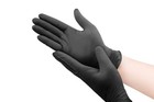 Black Nitrile Work   Tattoo Gloves 4 0-4 5 Mil Powder Free Latex Free 100pcs