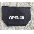 Ebay Open25 Logo Black Canvas Zip Pouch Bag Travel Organizer Accessory Case 