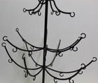 Vtg Primitive Christmas All Occassion Metal Tree Ornament Holder Decor