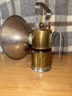 Justrite Usa Made Carbide Miners Lamp Lantern Brass W  Original Hang Hook