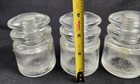 Lot Of 3 Vintage Hemingray No  17 Clear Glass Insulators 13-58 Made Usa