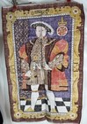 Vintage Ulster Irish Linen Kitchen Tea Towel King Henry Viii England 19    X 30   