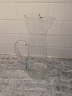 Vintage Etched Glass Martini Pitcher