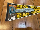 Vintage 1992 Ncaa Final Four Felt Pennant  Michigan  Duke  Indiana  Cincinnati