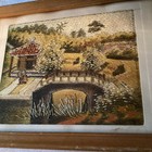 Antique Oriental Needlepoint  framed