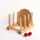 Bamboo Dish Drying Rack Kitchen Cabinet Organizer Bottle Holder Magazine Storage