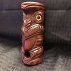 Moana Tiki Matai Wood Maori Timber Kauri New Zealand Tribal Art Paua Shell Eyes