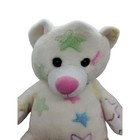Dan Dee Teddy Bear Plush Blue Pink Yellow Green Stars 18 