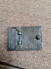 Vintage 1970s Caterpillar Belt Buckle Cat Bulldozer Cat Brass Plated