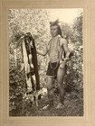 Vintage Native American Indian Large Photograph From Crow Indian  1880s