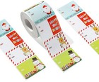 500 Pieces Christmas Gift Tags Sticker Name For Presents Brown 
