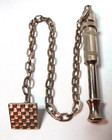 Vtg Pocket Watch Purina Chow Dog Whistle Bouton Fob Chain   Whistle 11  Long