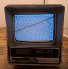 Tested Vtg Zenith Explorer No52s Portable 5    B w Tv Am fm Radio clock