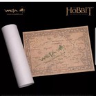 Weta Map Of East Farthing Parchment Art Print Daniel Reeve 10x14 The Hobbit Lotr