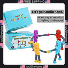 Limpskys 4pcs Suction Cup Autism Sensory Robot Toy For Kids 3-5 And 5-7