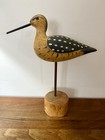 Vintage Shore Bird Hand Carved And Painted Coastal Decor 12 75    Tall