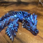 Fantasy Dragon Statues Figurines Lot Of 2 - Green   Blue Dragon Theme