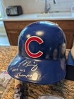 Fanatics Javier Baez Signed Cubs Batting Helmet Mlb   David Ross Ball   More 