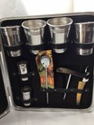 Suitcase Travel Bar Set  Portable Cocktail Kit Case Mid Century Mcm Complete Key