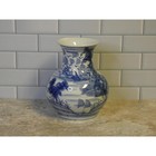 Vintage Blue And White Chinese Porcelain Jingdezhen Vase