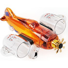 Fighter Aircraft Whiskey Decanter Set With 2 Glasses - Great Gift Father s Day